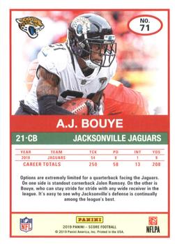 2019 Score #71 A.J. Bouye Back