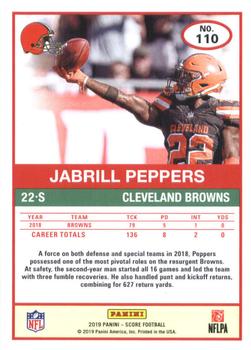 2019 Score #110 Jabrill Peppers Back