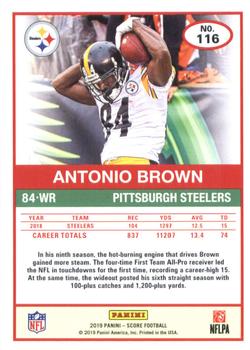 2019 Score #116 Antonio Brown Back