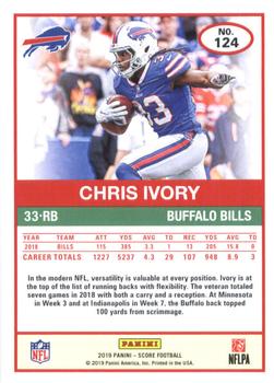2019 Score #124 Chris Ivory Back