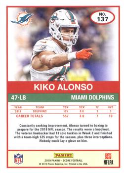 2019 Score #137 Kiko Alonso Back