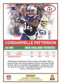 2019 Score #147 Cordarrelle Patterson Back