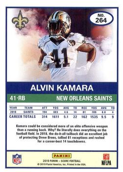 2019 Score #264 Alvin Kamara Back