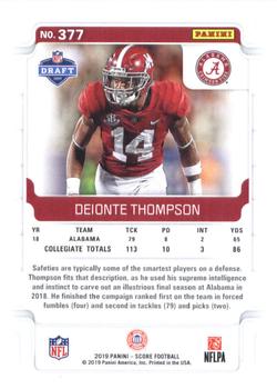 2019 Score #377 Deionte Thompson Back