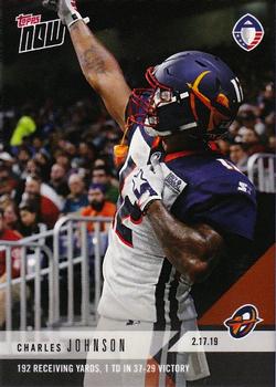 2019 Topps Now AAF #14 Charles Johnson Front