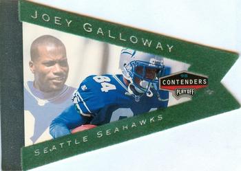 1998 Playoff Contenders - Pennants Registered Exchange Green Felt #86 Joey Galloway Front
