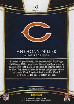 2018 Panini Select - Silver Prizm #38 Anthony Miller Back