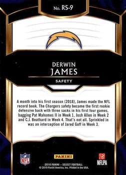 2018 Panini Select - Rookie Selections #RS-9 Derwin James Back