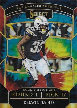 2018 Panini Select - Rookie Selections Tie-Dye Prizm #RS-9 Derwin James Front