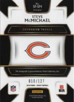 2018 Panini Select - Signatures Prizm #SP-SM Steve McMichael Back