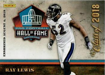 2018 Panini Pro Football Hall of Fame #5 Ray Lewis Front