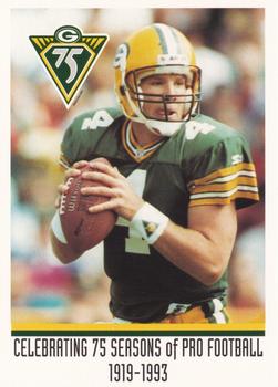 1993 Green Bay Packers Police - WIXK Radio,New Richmond Police Department #9 Brett Favre Front