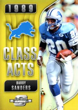 2018 Panini Contenders Optic - Class Acts Gold #CA-BS Barry Sanders Front