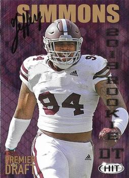 2019 SAGE HIT - Gold #81 Jeffery Simmons Front