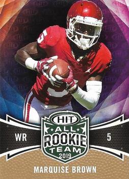 2019 SAGE HIT - Gold #136 Marquise Brown Front