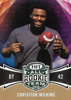 2019 SAGE HIT - Gold #140 Christian Wilkins Front