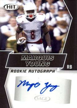 2019 SAGE HIT - Autographs #A44 Marquis Young Front