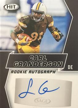 2019 SAGE HIT - Autographs #A63 Carl Granderson Front