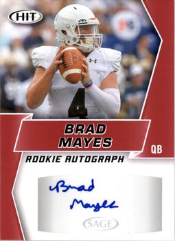 2019 SAGE HIT - Autographs Red #A8 Brad Mayes Front