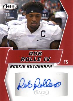2019 SAGE HIT - Autographs Red #A11 Rob Rolle IV Front