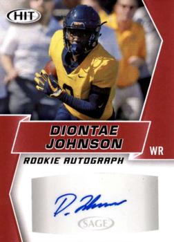 2019 SAGE HIT - Autographs Red #A35 Diontae Johnson Front
