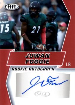 2019 SAGE HIT - Autographs Red #A87 Juwan Foggie Front