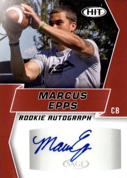 2019 SAGE HIT - Autographs Red #A59 Marcus Epps Front