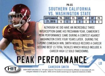 2019 SAGE HIT - Peak Performance #PK-CS Cameron Smith Back