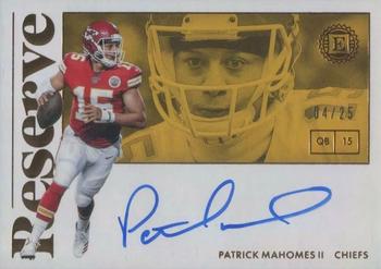 2018 Panini Encased - Reserve Signatures #RS-PM Patrick Mahomes II Front