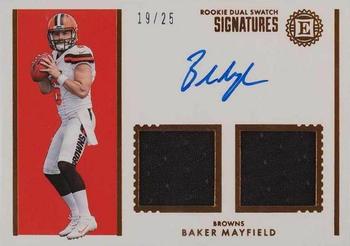 2018 Panini Encased - Rookie Dual Swatch Signatures #RDS-BM Baker Mayfield Front