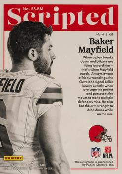 2018 Panini Encased - Scripted Signatures Emerald #SS-BM Baker Mayfield Back