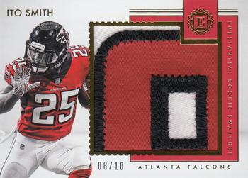 2018 Panini Encased - Substantial Rookie Swatches Gold #SRS-IS Ito Smith Front