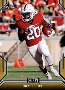 2019 Leaf Draft - Gold #07 Bryce Love Front