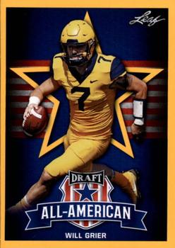 2019 Leaf Draft - Gold #71 Will Grier Front
