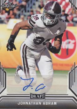 2019 Leaf Draft - Autographs #BA-JA2 Johnathan Abram Front