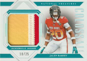 2018 Panini National Treasures - Colossal Pro Bowl Materials Prime #PB-21 Jalen Ramsey Front