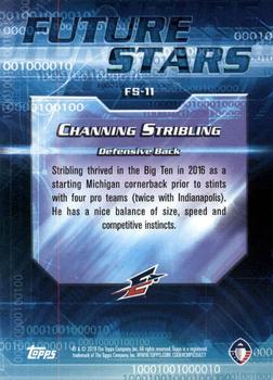 2019 Topps AAF - Future Stars #FS-11 Channing Stribling Back