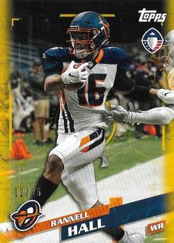 2019 Topps AAF - Gold #107 Rannell Hall Front