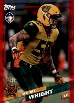 2019 Topps AAF - Red #28 Scooby Wright Front