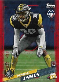 2019 Topps AAF - Red #43 Kendall James Front