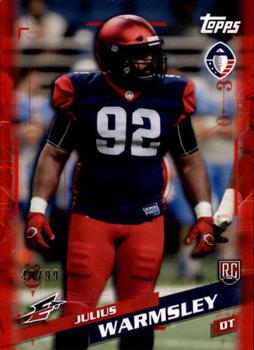 2019 Topps AAF - Red #97 Julius Warmsley Front