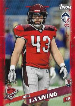 2019 Topps AAF - Red #105 Joel Lanning Front