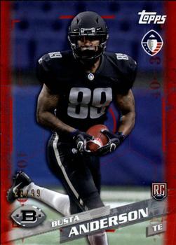 2019 Topps AAF - Red #127 Busta Anderson Front