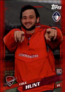 2019 Topps AAF - Red #158 Cole Hunt Front