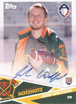 2019 Topps AAF - Autograph #AU-JW John Wolford Front