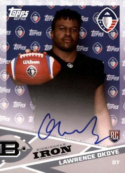 2019 Topps AAF - Autograph #AU-LO Lawrence Okoye Front