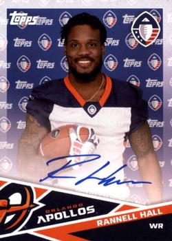2019 Topps AAF - Autograph #AU-RH Rannell Hall Front