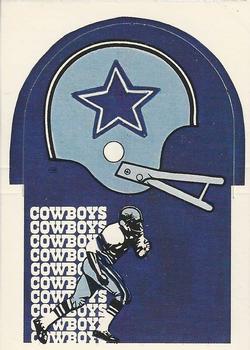1976 Sunbeam NFL Stand-ups - No Sunbeam Logo #NNO Dallas Cowboys Front
