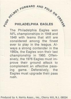1976 Sunbeam NFL Stand-ups - No Sunbeam Logo #NNO Philadelphia Eagles Back