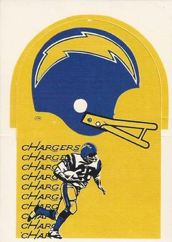 1976 Sunbeam NFL Stand-ups - No Sunbeam Logo #NNO San Diego Chargers Front